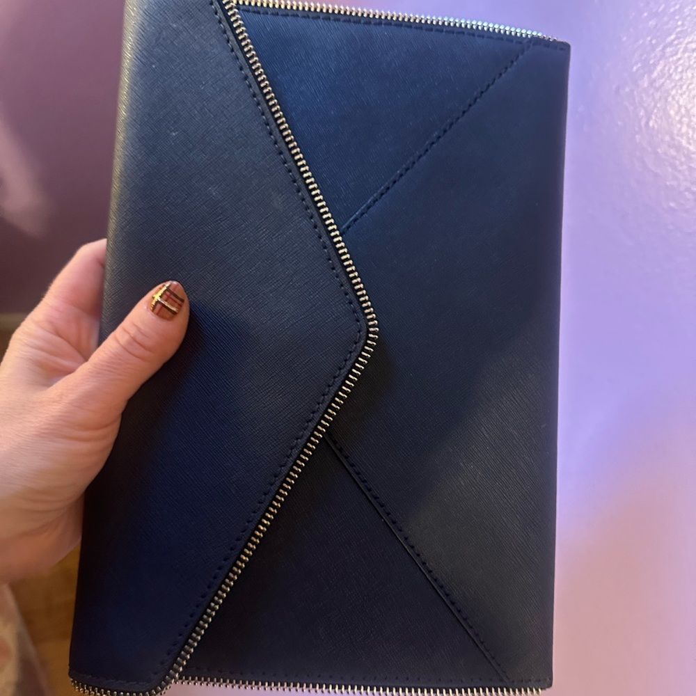 Rebecca Minkoff Midnight Blue Envelope Clutch - Picture 16 of 16